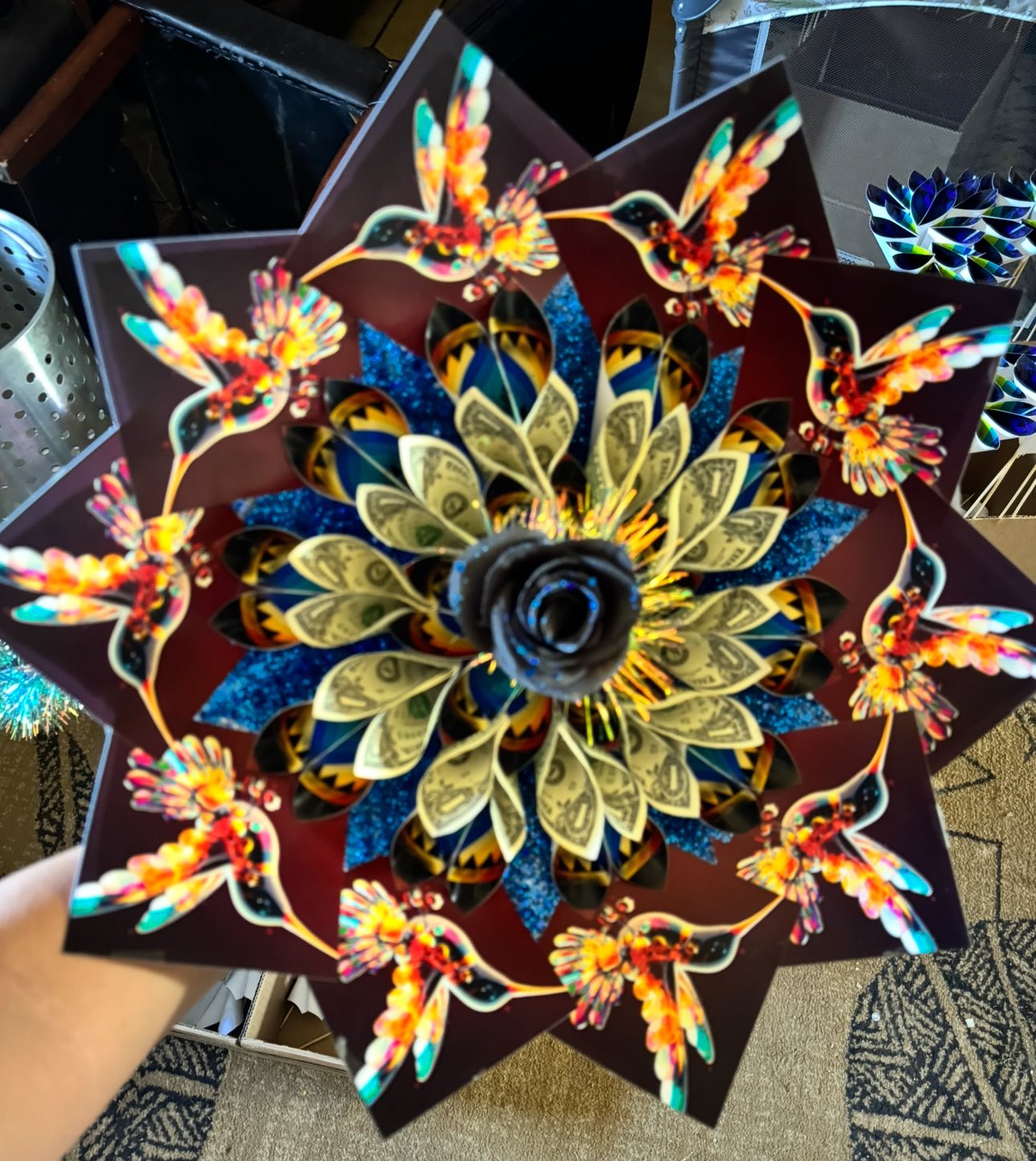Money Bouquet with 50 – $1 bills